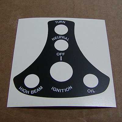 Decal, Instrument Panel